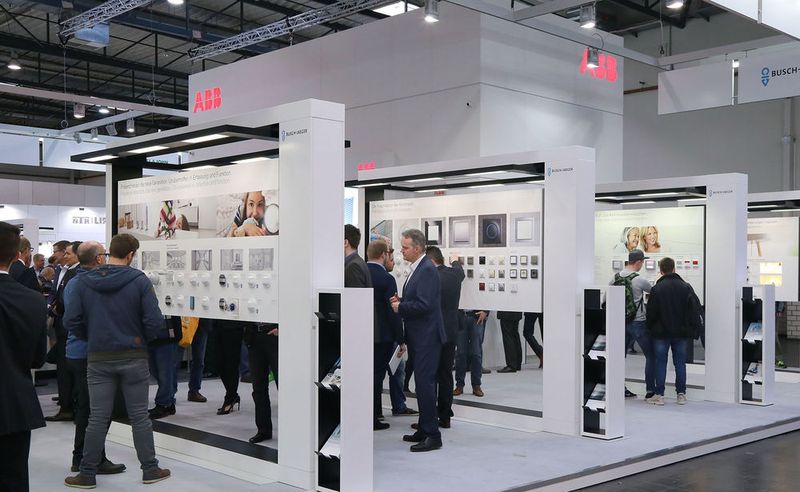 Standszenen von der Elektrotechnik 2017. (Messe Westfalenhallen Dortmund)