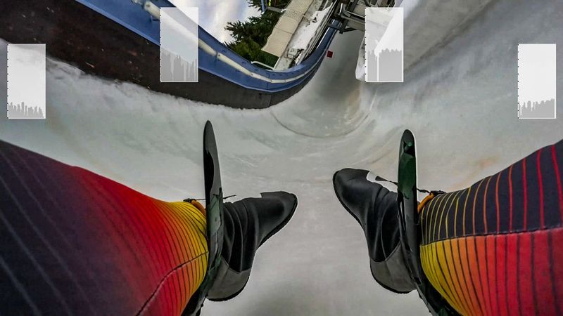 Live in the ice channel—detailed recordings in real time make the smallest mistakes and thus time losses in the luge run visible.(Image: Mittweida University of Applied Sciences)