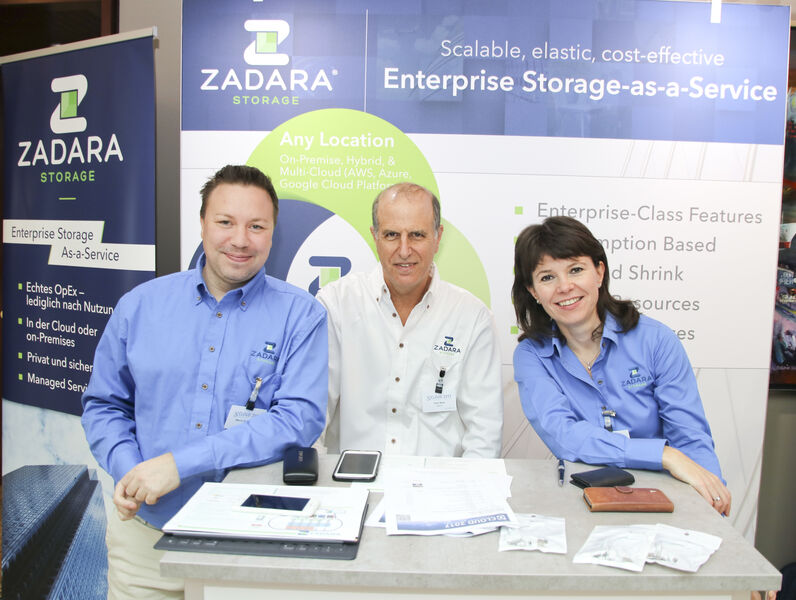 Zadara Storage war mit dem Thema Enterprise Storage-as-a-Service vertreten.  (Vogel IT-Akademie)