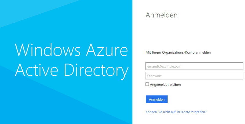Windows Azure Active Directory bietet eine cloudgestützte Authentifizierung von Anwendern. (Bild: Microsoft)