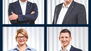 Das neue ATR-Führungsteam (von oben links nach unten rechts): Stephan Bens, Wolfgang Menges, Edith Pisching und Alexander Birnstein.  (ATR)
