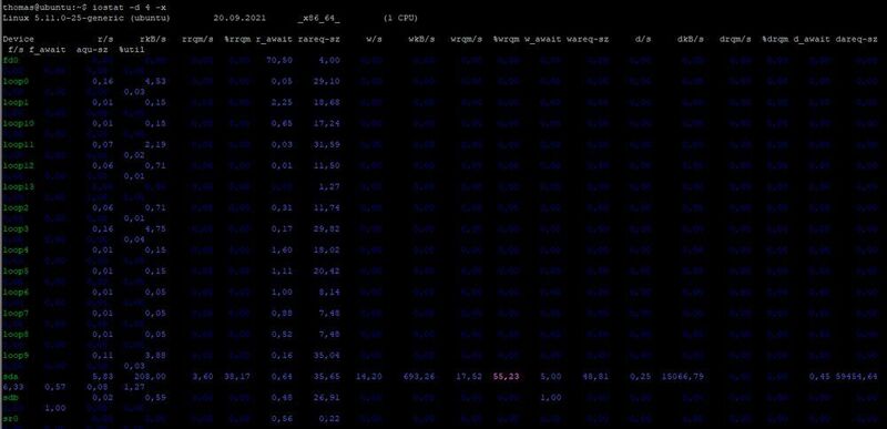 Überwachen der Festplattennutzung auf Linux-Servern. (Joos/Microsoft (Screenshot))