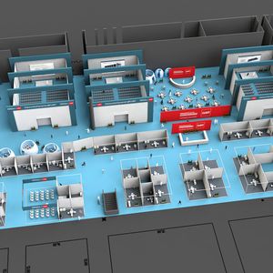 Die Planung der Ausstellungen in Halle 12, der Datacenter-Halle, sieht diese Aufteilung vor. (Bild:  Deutsche Messe AG)
