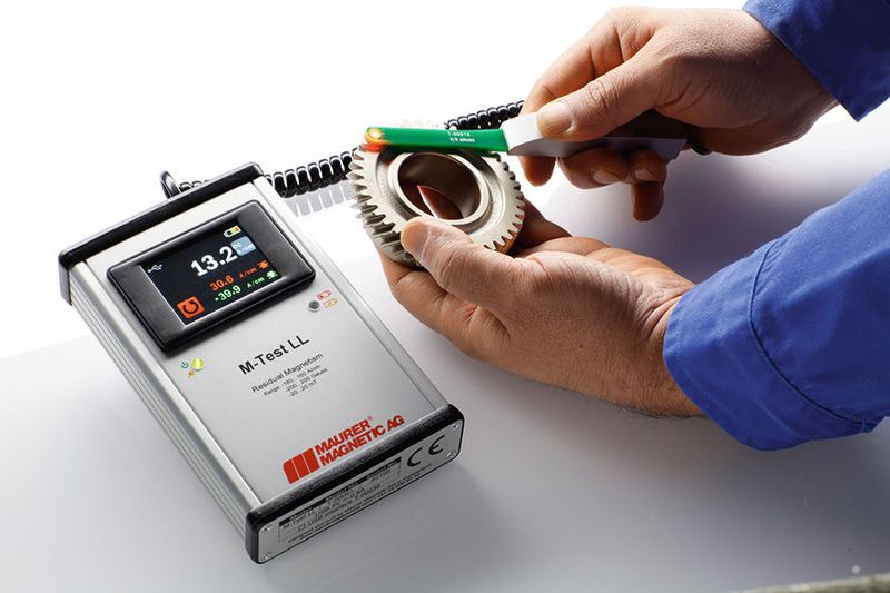 Das M-Test LL hilft beim Aufspüren von Restmagnetismus in Bauteilen. (Maurer Magnetic)