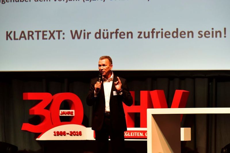 THV-Präsident Michael Martin lobte auf der Vollversammlung die konstruktive Zusammenarbeit mit Toyota Deutschland. (THV/ C.Olaf Adickes)