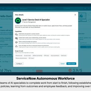 Das Onboarding eines der KI-Spezialisten.(Bild:  ServiceNow)