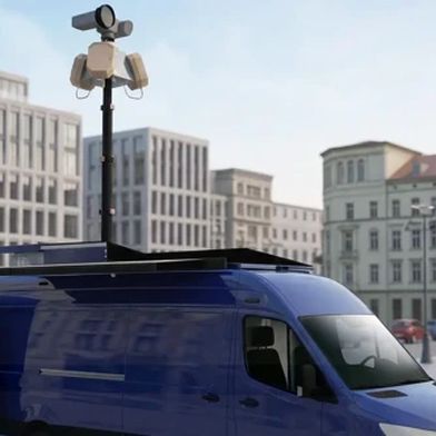 Detection and verification vehicle against unmanned aircraft systems for the German Federal Police. (Source: HENSOLDT)