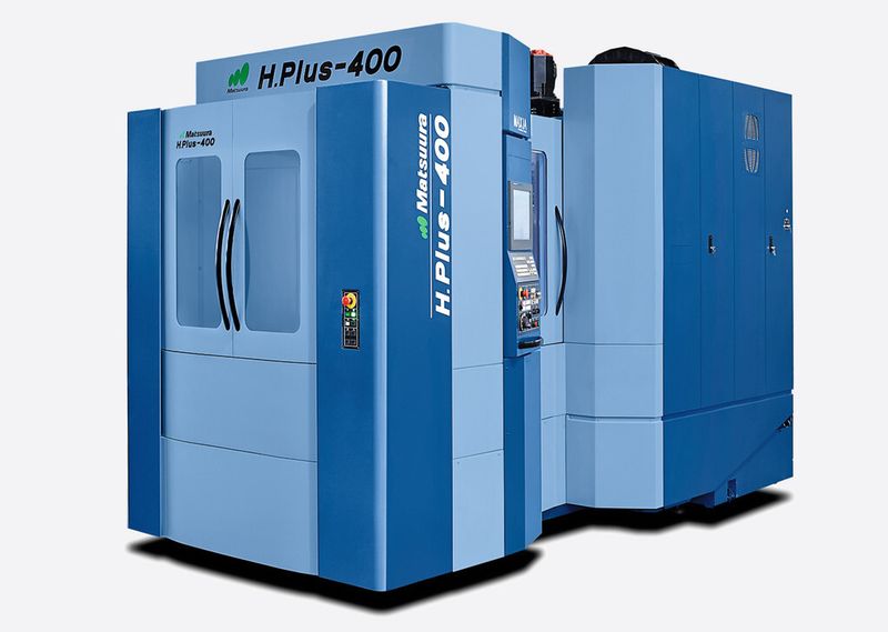Premiere auf der EMO: das neue Horizontal-Bearbeitungszentrum H.Plus-400 von Matsuura. (Bild: Matsuura)