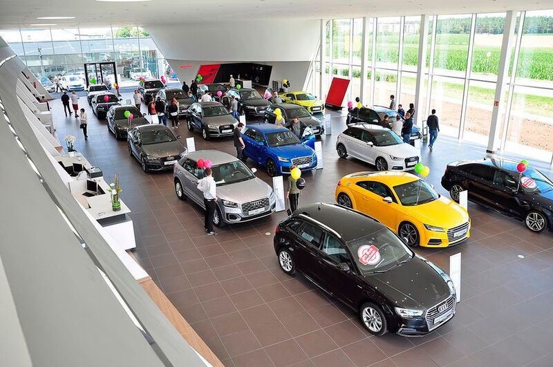 Der Audi-Showroom in der aktuellen CI. (Feser-Graf-Gruppe)