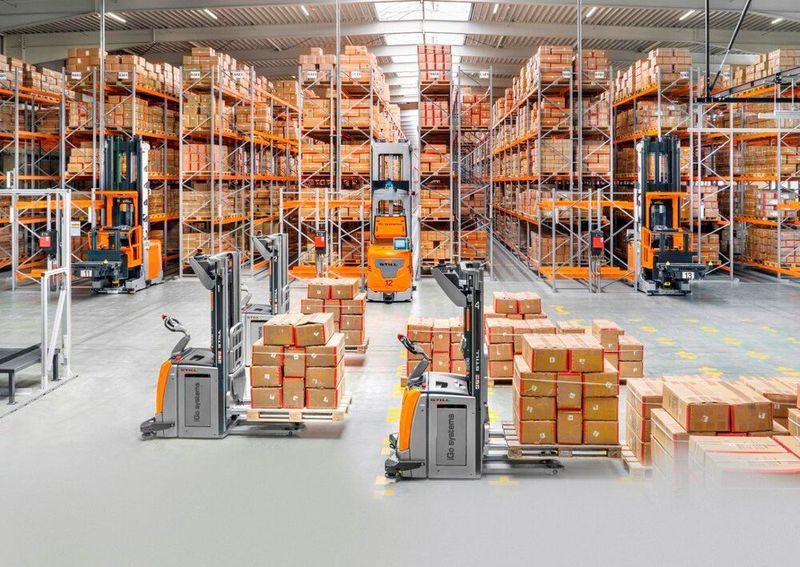 Still-automatiklager-Erweiterung bei Hase Safety Workwear. (Still)