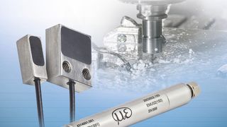 Dieser Wirbelstromsensor misst die thermische Ausdehnung der Hochfrequenzspindel berührungslos. (Micro-Epsilon)