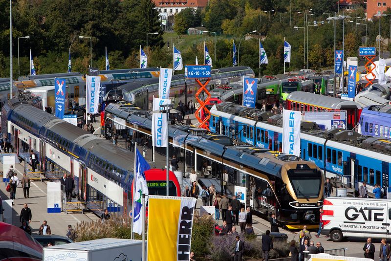 Innotrans 2012: Züge auf dem Freigelände. (Bild: Messe Berlin)