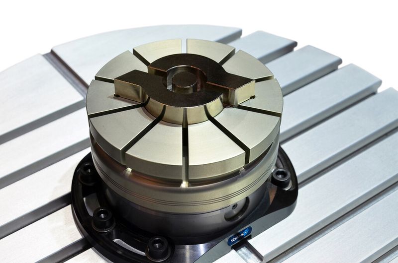 Die Spannmembran SPM von SCHUNK spannt die Werkstücke allseitig über einen Kraftschluss. Zusätzliche Spannmittel sind nicht erforderlich. (Bild: Schunk)