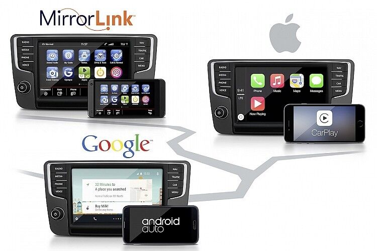 Mirrorlink von VW arbeitet sowohl mit Apple- als auch mit Android-Geräten zusammen. (Foto: VW)