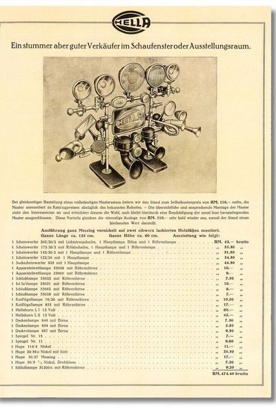 Zeigen was man hat: Sogenannte „stumme Verkäufer“ sollten im Einzel- bzw. Fachhandel helfen, die Umsätze zu steigern. (Bild: Hella)