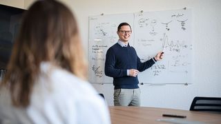 Dr Oskar Staufer, Emmy-Noether-Forschungsgruppenleiter, Leibniz-Institut für Neue Materialien, Saarbrücken (Bild: Oliver Dietze / Leibniz INM)