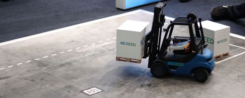 Bosch fasst unter dem Markennamen "Nexeed" Software und Logistik zusammen.(Bild:  Lisa Marie Waschbusch)