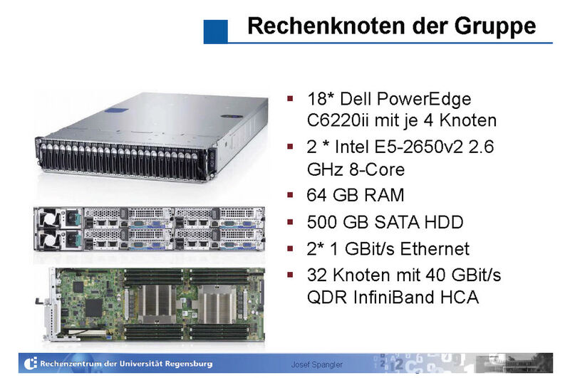 Abbildung 10: Auch das Rechenzentrum der Uni Regensburg setzt im HPC-Umfeld Dell-Technik ein. (Bild: Universität Regensburg)