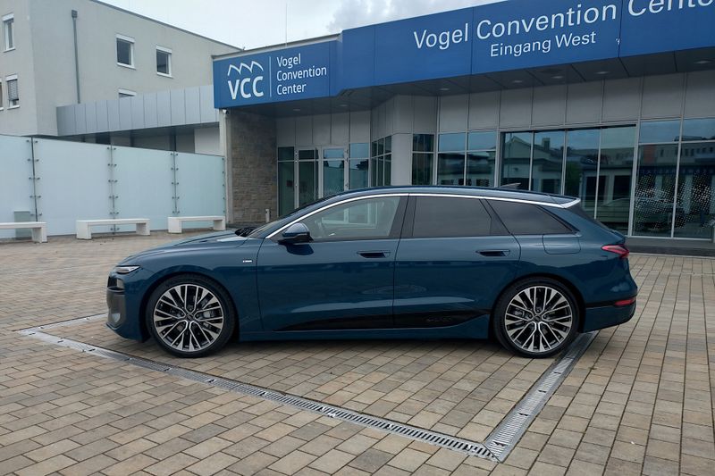 1. Platz: Der Audi A6 E-tron misst 4,93 Meter, der Radstand beträgt 2,95 Meter. (Bild: Sven Prawitz/Vogel Communications Group)