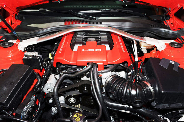 Der mächige Motor des Camaro ZL 1 macht gewaltig Betrieb. (Foto: Chevrolet)