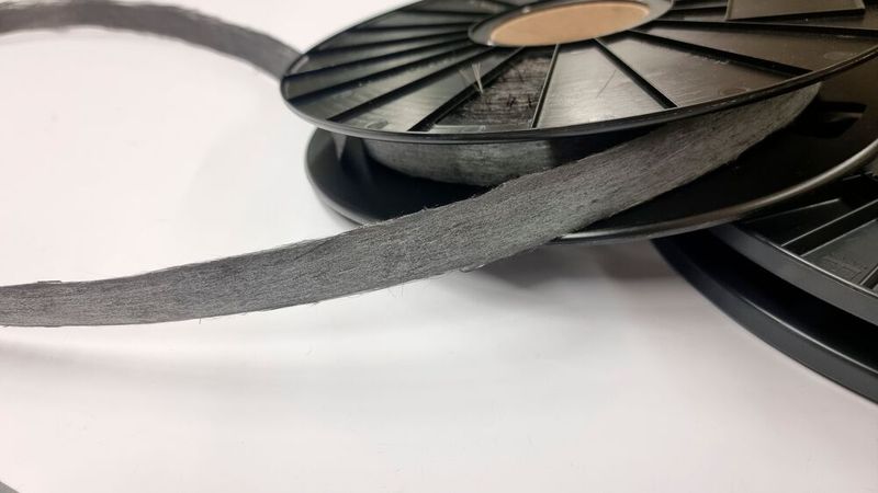 Entwickelte „Infinity“ rCF-Tape-Variante mit Besäumung der Tapekanten (Bild: DITF)