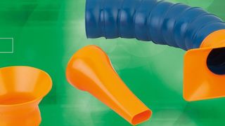 Die flexiblen Gelenkschläuche der Marke LOC-Line lassen sich an ein zentrales Absaugsystem oder einen Industriesauger anschließen und eignen sich zum Absaugen von Spänen, Rauch, Schmiernebel, Dampf, Gasen und anderen Medien.  (Norelem)