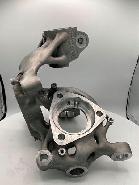 Der 3D-gedruckte 800-PS-Golf-Achsschenkel von Parare in voller Pracht. (Bild: Parare)