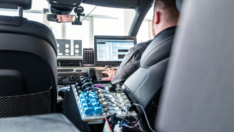 Fahrversuch mit einem Technikträger. (Klaus J. A. Mellenthin/ASAP)