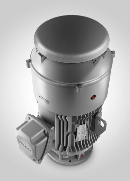 Siemens hat sein umfangreiches Portfolio von Simotics-Niederspannungsmotoren nach Nema um vertikale Vollwellenmotoren (VSS) – Reihe LP100 – in der Effizienzklasse Nema Premium erweitert. (Bild: Siemens)