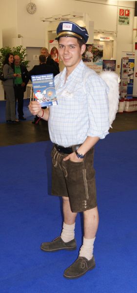 Ein Münchner im Himmel? Zumindest ein Bayer auf der IM.Top, der für Stimmung sorgte. (IT-BUSINESS)