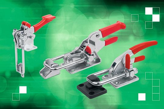 Sicher gegen unbeabsichtigtes Öffnen: Bügelspanner mit Verreigelung eignen sich dazu, Klappen und Türen zuverlässig zu verschliessen.(Bild:  Norelem)