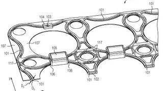 Eine Magnetresonanzantenne mit in Schaum eingebetteter Drahtstruktur. (Bild: DPMA)