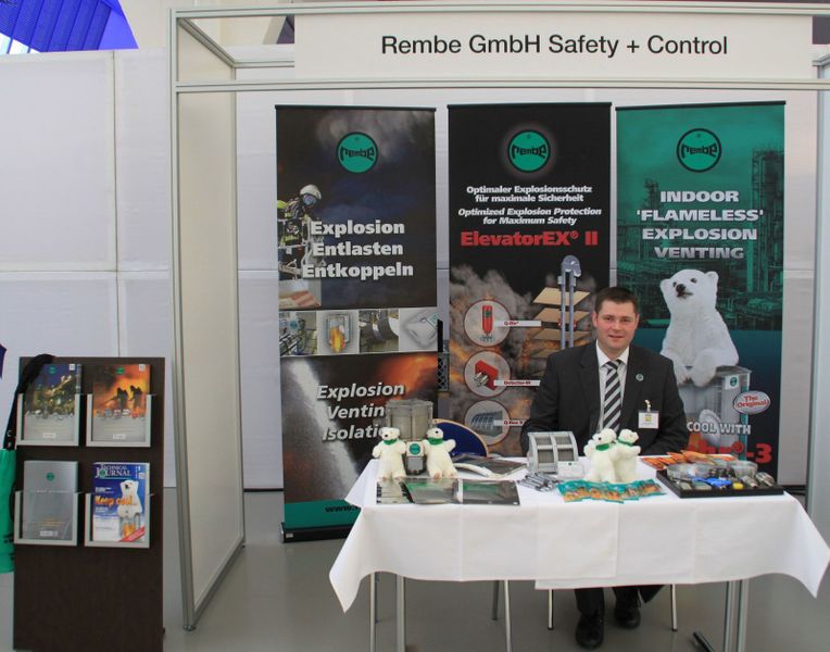 Bilder vom Stand von Rembe Safety + Control. (Bild: PROCESS)