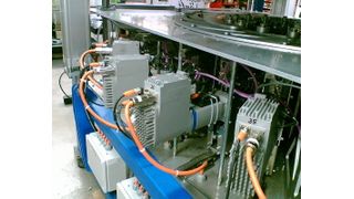 Dezentrale Servoantriebe lösen die Platzprobleme eines Herstellers von Einspeichautomaten für Fahrräder (Archiv: Vogel Business Media)