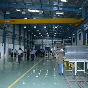 Die neue Fertigungsstraße für die Lexan-Platten von Sabic