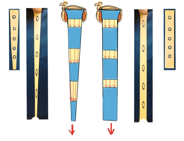 Abbildung 1 zeigt das statische Ausziehen der Schleuderbänder aus Latex. Dabei ovalisieren sich zum Leder hin im sich verjüngenden Band die aufgedruckten Kreise unterschiedlich. Schmalseitig wirken höhere Spannungen, was rein statisch betrachtet ein Verstoß gegen das Axiom konstanter Spannung ist, das ansonsten als Designregel favorisiert wird. Dagegen ist das Band mit überall gleicher Breite homogen belastet, was die gleichmäßige Verteilung der Kreisovalisierungen zeigt. Dies gilt aber nur statisch. (Bild: KIT)