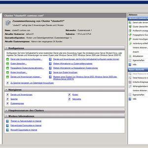 Abbildung 1: Failover-Cluster-Verwaltung in Windows Server 2008 R2 (Thomas Joos)