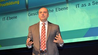 Bohumil Bagansky, Leiter Produktmanagement und -marketing bei VMware, erläuterte die Grundprinzipien der Virtualisierung. (Michael Hase / IT-BUSINESS)