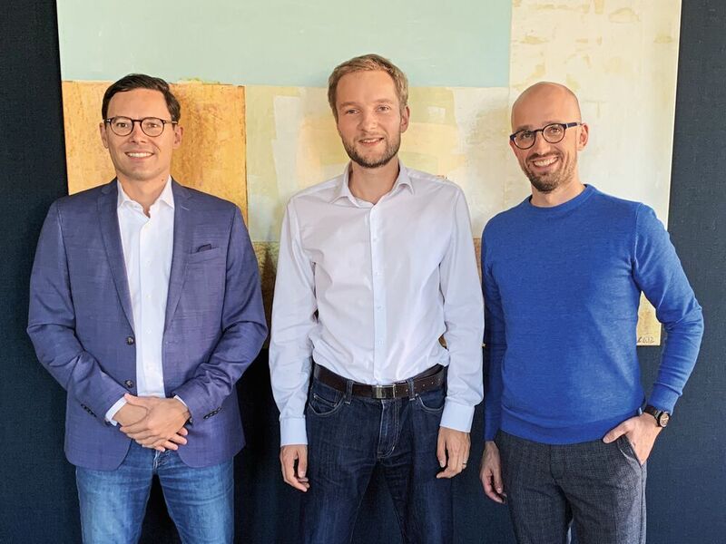Eike-Christian Frerichs, Adrej Nikonov und  Jörn Petereit freuen sich über die Fusion. (von links) (Cloudflight)