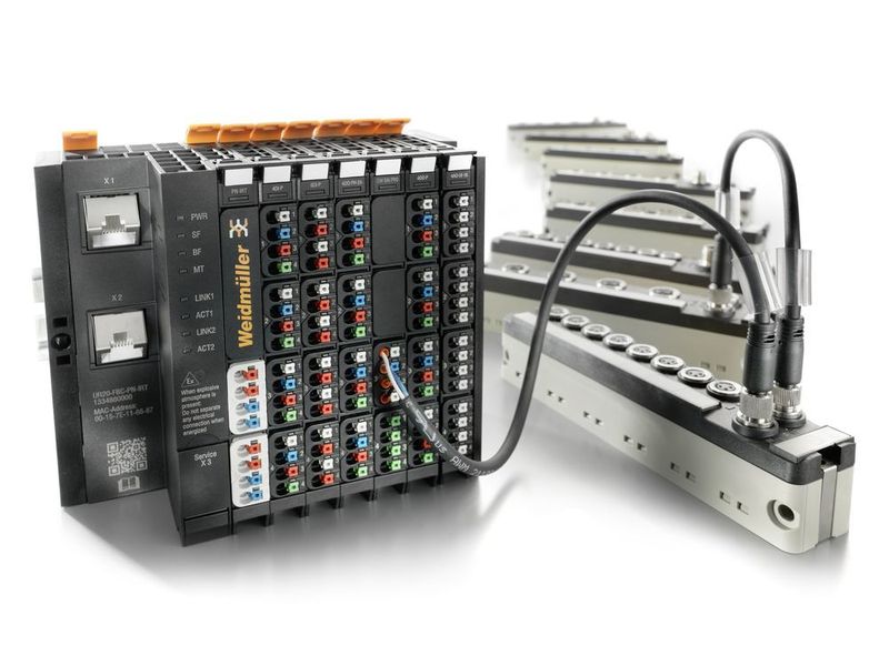 Mit dem u-remote-Gateway-Modul zum IP67 Sub-Bus-System lassen sich Fertigungssysteme mit mehreren Schutzklassen automatisieren. (Weidmüller )