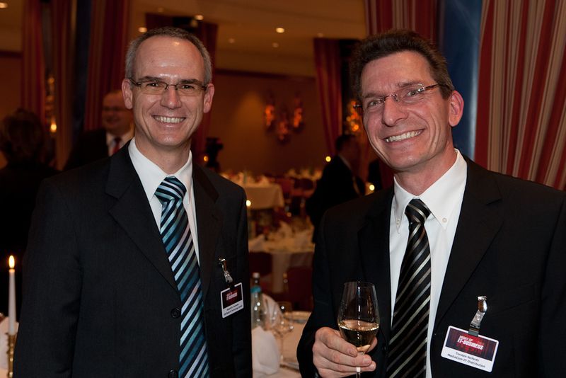Dr. Rudolf Aunkofer (GfK) mit Torsten Seiferth (Mediacom) (Archiv: Vogel Business Media)