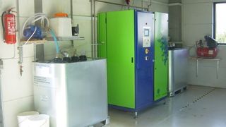 Verdampfer Envotech, der auf vielfältige Weise eine Kosteneinsparung bei der Entsorgung von Kühlschmieremulsionen, Reinigungs-, Spül- und Vorbebehandlungsbädern ermöglicht. (Archiv: Vogel Business Media)