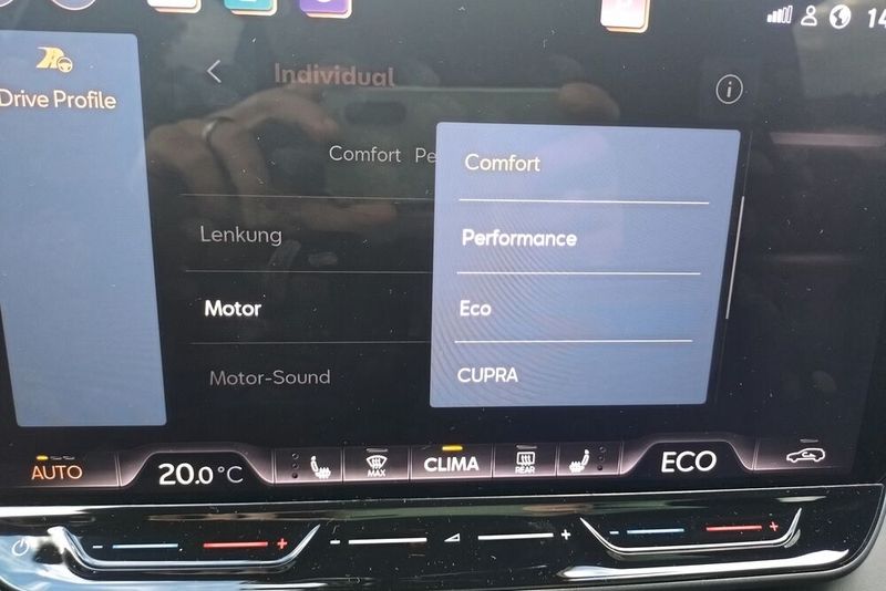 ... Aber im individuell konfigurierbaren Modus lässt sich die Motorsteuerung auf „Eco“ einstellen. (Bild: Sven Prawitz/Vogel Communications Group)