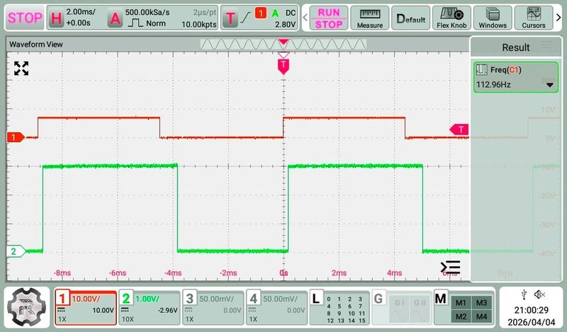Bild 4: Signalverläufe bei Ansteuerung mit modulierter LED. (Bild: Elektronikmanufaktur Mahlsdorf)