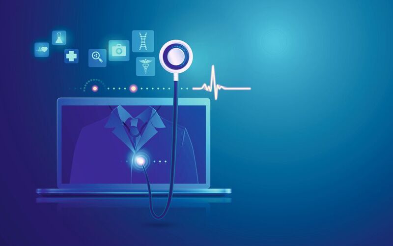 Die Corona-Pandemie beschleunigt die neue Rolle digitaler Technologien im Gesundheitswesen. In Zukunft werden Ferndiagnosesysteme und künstliche Intelligenz die Patienten- erfahrung von Grund auf verändern. (©Jackie Niam - stock.adobe.com)