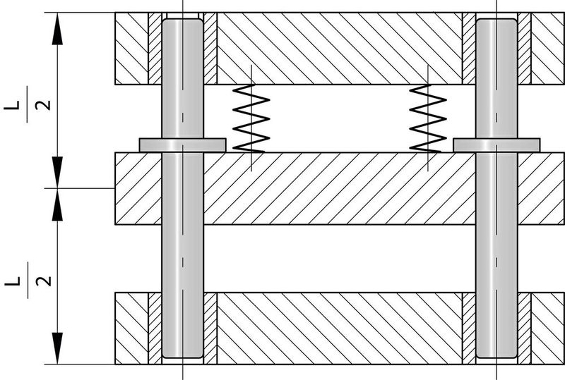 Durch halbierte Führungslängen ermöglichen Mittelbundsäulen besonders steife Führungen. (Bild: Agathon)