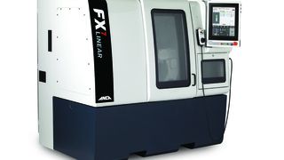 Das ist eine der Produkt-Premieren, die Anca im Rahmen der EMO 2021 in Mailand präsentieren wird – die FX7 Linear. Es handelt sich zwar nicht um den Star-Wars-Medic-Droiden, aber immerhin um eine roboterunterstützte Schleifmaschine mit 6-Fach-Scheibenwechsler. (Anca)