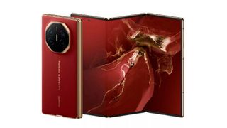 The triple-foldable smartphone Mate XT from Huawei is outselling Apple's current iPhone 16 on the Chinese market. (Image:Huawei)