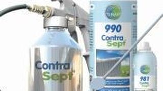 „Contra Sept 990“ von Tunap reinigt Klimaanlagen jetzt auch VOCs und alkoholfrei. (Foto: Tunap)