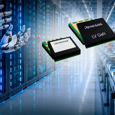 Renesas introduces its first low-voltage GaN FET family, with 100 V devices for power conversion in AI data centers, robotics and industrial systems. (Source: Renesas)